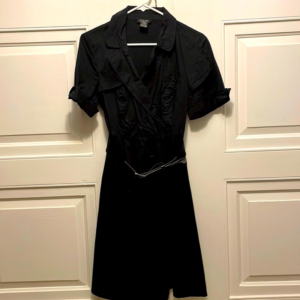 Black cotton women’s dress size 8 petite